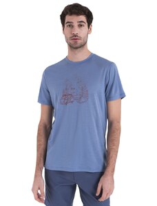 ICEBREAKER Mens Merino 150 Tech Lite III SS Tee Van Camp, Kyanite velikost: L