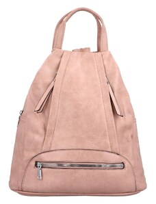 INT COMPANY Trendy dámský koženkový batůžek Coleta, růžový