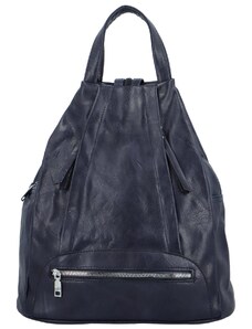 INT COMPANY Trendy dámský koženkový batůžek Coleta, tmavě modrý