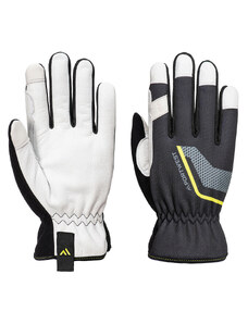 PortWest A775 - Kožené rukavice Stretch Utility černá - S