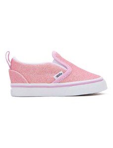 Dětské tenisky Vans TD Slip-On V růžová barva