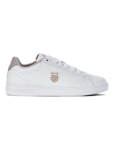 Kožené sneakers boty K-Swiss COURT SHIELD bílá barva, 96599.181.M