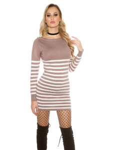 Style fashion Sexy KouCla sweater/dress striped with buttons