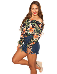 Style fashion Sexy Off Shoulder Shirt to bind