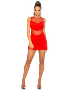 Style fashion Sexy horké mini šaty KouCla se síťovinou
