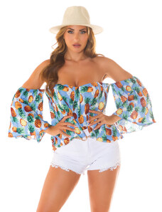 Style fashion Sexy Summer off-shoulder Blouse "Pineapple"