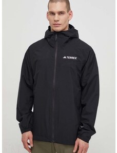 Nepromokavá bunda adidas TERREX Multi 2L RAIN.RDY pánská, černá barva, IP1435