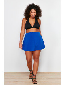 Trendyol Curve Navy Blue Short Skirt Slimming Effect Bikini Bottom