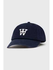 Bavlněná baseballová čepice Norse Projects Felt N Twill Sports Cap tmavomodrá barva, s aplikací, N80.0128.7004