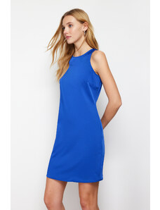 Trendyol Saxe Blue Sleeveless A-line Mini Satin Woven Mini Dress