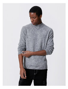 Koton Basic Knitwear Sweater Half Turtleneck Slim Cut