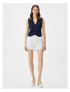 Koton Scalloped Shorts Pocket Standard Waist