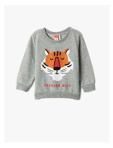 Koton Baby Boy Tiger Print Sweatshirt