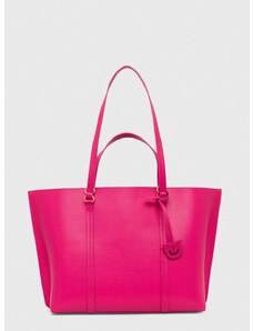 Kožená kabelka Pinko růžová barva, 102832.A1LF