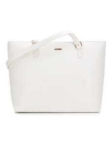 Klasická dámská kabelka z ekologické kůže Wittchen, špinavě bílá, ekologická kůže