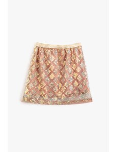 Koton Girl's Pattern Skirt