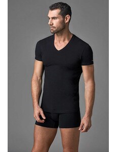 Dagi Black V-Neck Combed Cotton Men's Undershirt