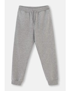 Dagi Gray Melange Basic Unisex Tracksuit Bottom