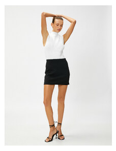 Koton Mini Skirt with Quilted Look