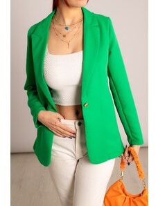 armonika Women's Green Single-Button Jacket