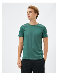 Koton Basic Sports T-Shirt Reflector Printed Crew Neck Short Sleeve