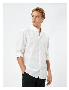 Koton Classic Shirt Long Sleeve Cuff Collar