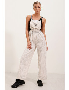 Bigdart 7023 Strap Jumpsuit - Cream