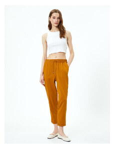 Koton Carrot Trousers Waist Tied Pocket Relaxed Cut