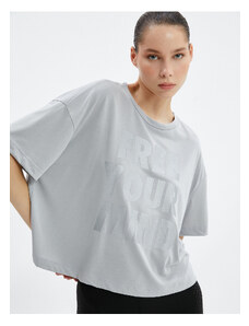 Koton Sports T-Shirt Comfortable Cut Short Sleeve Crew Neck Modal Fabric