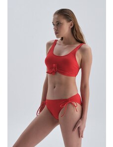 Dagi Red Normal Waist Bikini Bottom