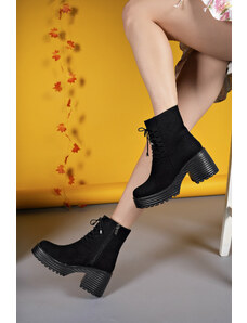 Riccon Thangurien Women's Boots 00121408 Black Suede