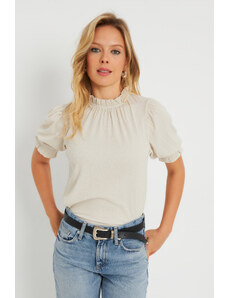 Cool & Sexy Women's Cress Blouse Stone