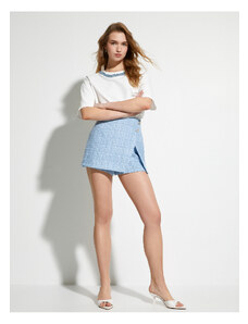 Koton Tweed Short Skirt Mini Normal Waist