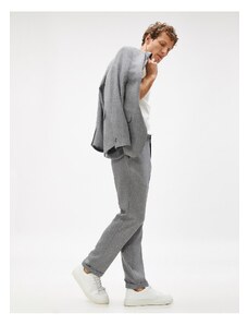 Koton Basic Woven Trousers with Tie Waist, Pocket Detailed.