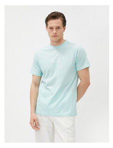 Koton Printed T-Shirt Crew Neck Slim Fit Short Sleeve