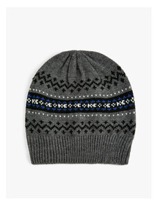 Koton Knitted Beanie Ethnic Pattern Multi Color