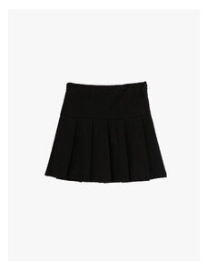 Koton Pleated Skirt Zippered Viscose