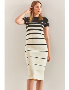 Bianco Lucci Women's Striped Knitwear Dress