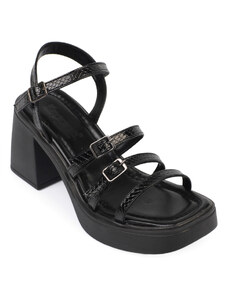 Capone Outfitters Women's Platform Buckle Sandals