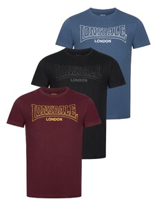 Lonsdale Men's t-shirt regular fit triple pack