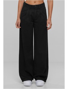 UC Ladies Dámské kalhoty Organic Pleated - černé