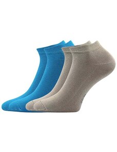 Fuski BOMA Dětské ponožky ČENĚK B mix / šedá + modrá 25-29,30-34,35-38