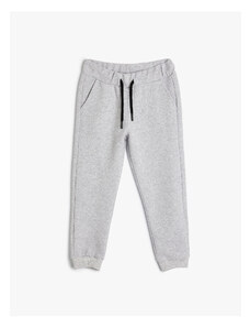 Koton Basic Jogger Sweatpants with Tie Waist, Pockets.