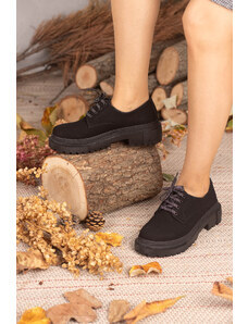 armonika FLR205-1 LACE-UP THICK SOLE SUEDE SHOES