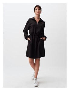 Jimmy Key Black Turtleneck Long Sleeve Mini Dress