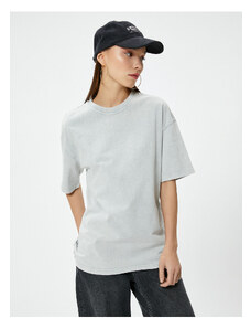 Koton Basic Oversize T-Shirt Short Sleeve Crew Neck Cotton