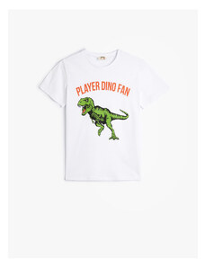 Koton Dinosaur T-Shirt Short Sleeve Crew Neck Cotton