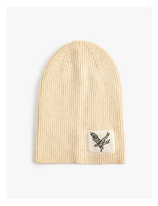 Koton Knitted Beanie Eagle Embroidered