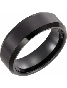 Salaba Černý wolframový prsten DAN TAR008B 62mm