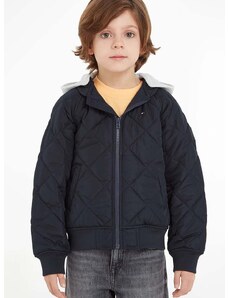 Dětská bunda Tommy Hilfiger černá barva